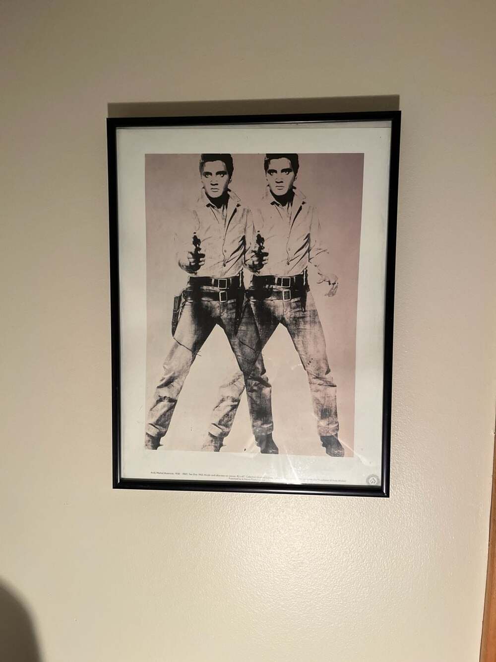 Vintage 1989 Andy Warhol 'Two Elvis' (1963) Lithograph Print Published by te Neu